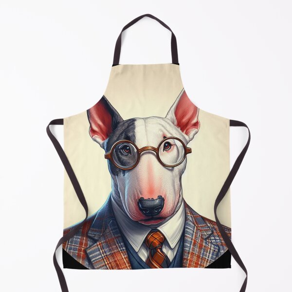 Item preview, Bull Terrier with glasses and tie designed and sold by arkora-pl.