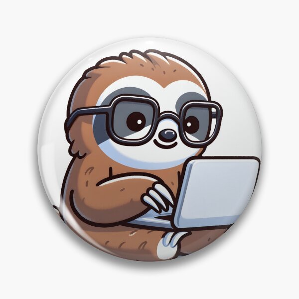 Item preview, Sloth on a Laptop designed and sold by DetourShirts.