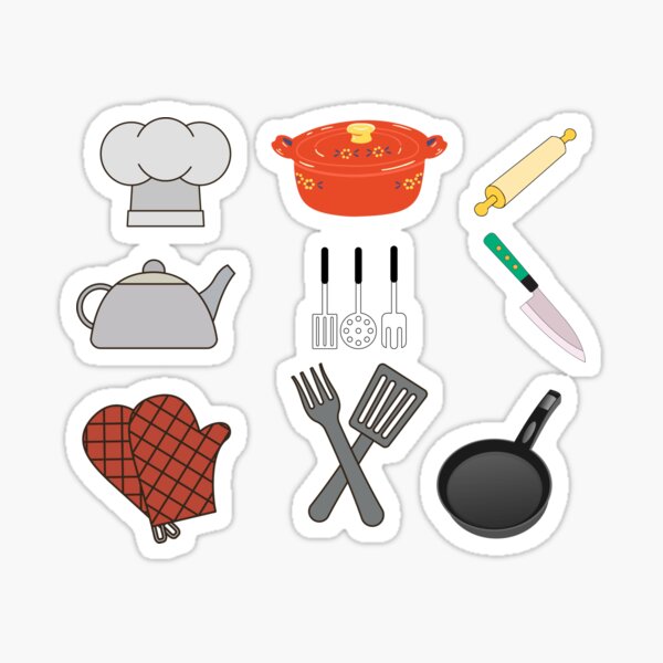 SALE 100 KITCHEN TIMER Clipart Kitchen Timer Sticker Kitchen Clipart  Utensils Stickers Kitchen Print Pretty Food Stickers Cooking Stickers 