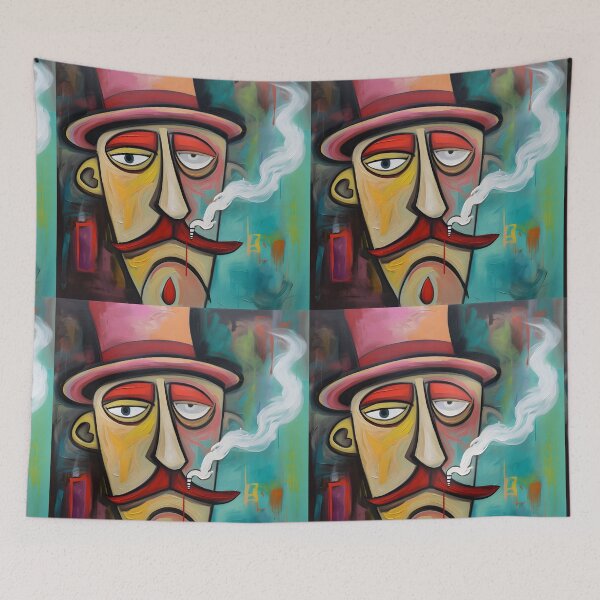 Item preview, Pastel Panoramas- Anthropomorphic Abstract Cigars in Harmonious Hues designed and sold by OlfactoART Studio.
