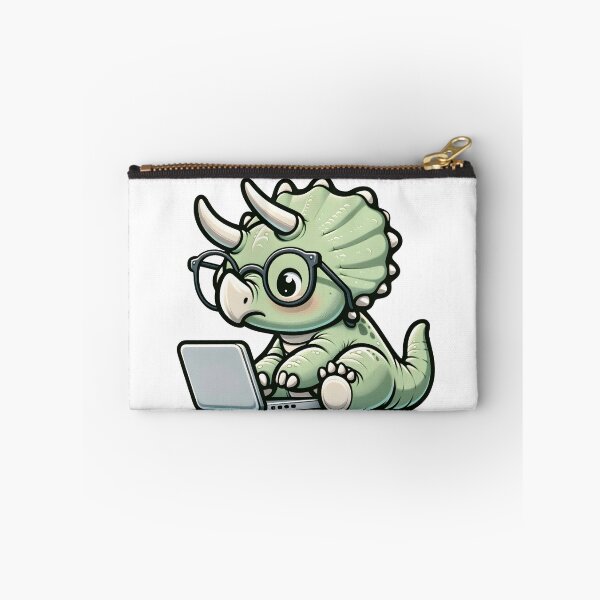 Item preview, Triceratops on a Laptop designed and sold by DetourShirts.