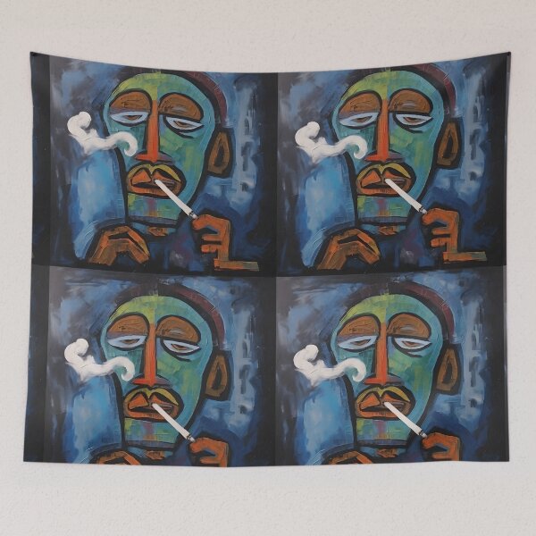 Item preview, Whimsical Tobacco Dreams- A Pastel Exploration of Abstract Harmony designed and sold by OlfactoART Studio.