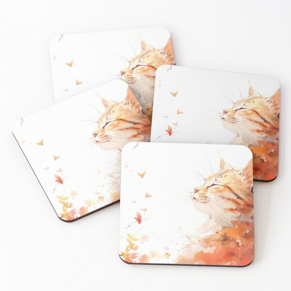 Item preview, Watercolor Cat Art designed and sold by momosstyle.
