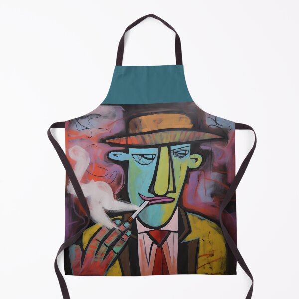 Item preview, Chromatic Cigar Chronicles- Harmony Unleashed in Acrylic Pastels designed and sold by OlfactoART Studio.