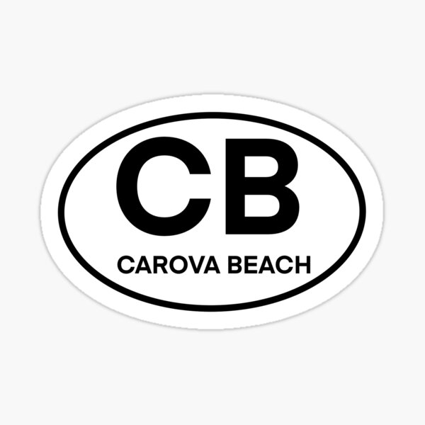 Item preview, Carova Beach Oval designed and sold by delmarvastickers.