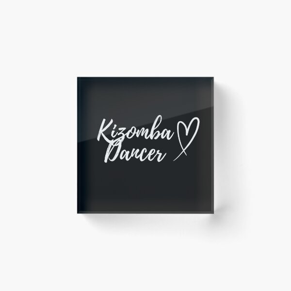 Item preview, White text Kizomba Dancer with Heart | Gift with Love for Kizomba Dancer designed and sold by PakoArtStudio.