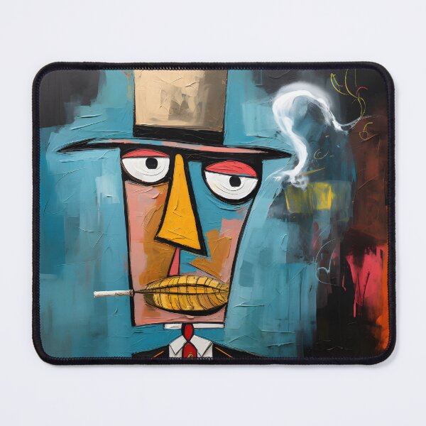 Item preview, Abstracted Elegance- Pastel Cosmos of Anthropomorphic Cigars in Harmony designed and sold by OlfactoART Studio.