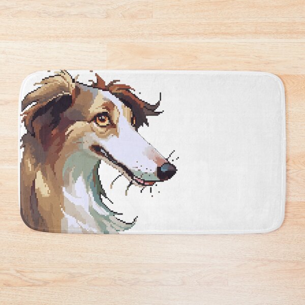Item preview, Borzoi Dog portrait- Pixel art designed and sold by octoboobs.