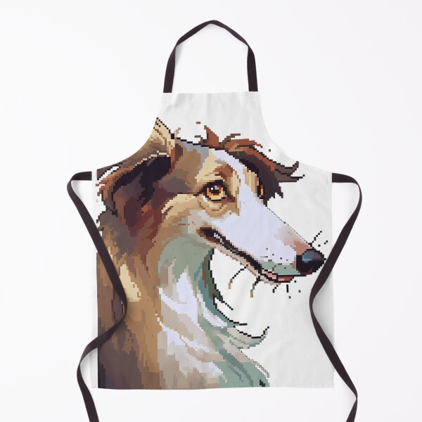 Item preview, Borzoi Dog portrait- Pixel art designed and sold by octoboobs.