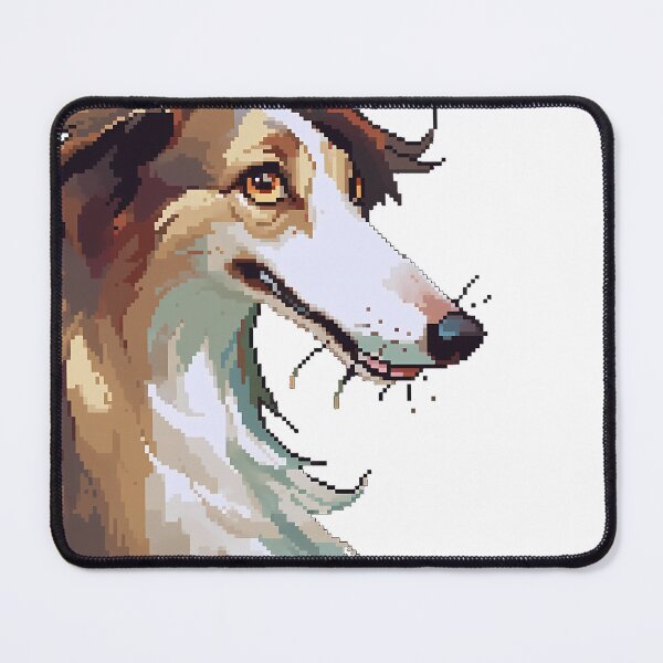 Item preview, Borzoi Dog portrait- Pixel art designed and sold by octoboobs.