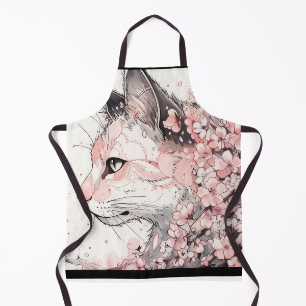 Item preview, Aesthetic Cat with Pink Flowers designed and sold by momosstyle.