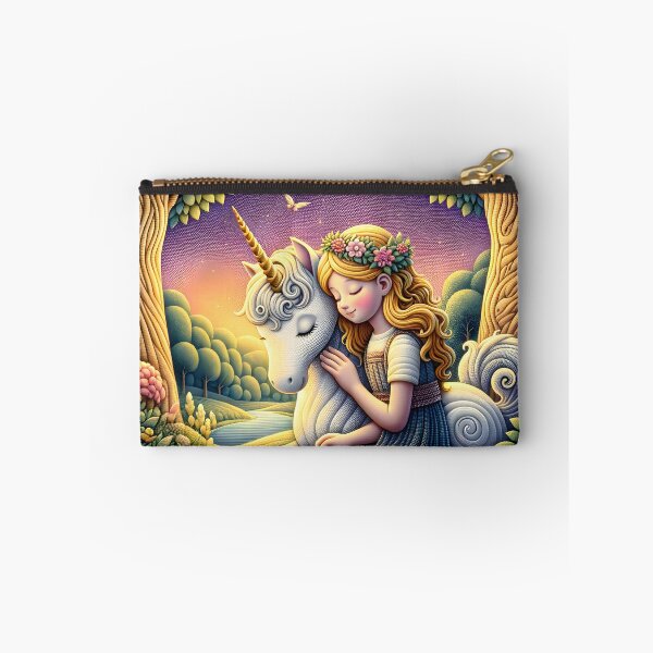 Item preview, Enchanted Forest Unicorn Embrace" designed and sold by inkArtistryfine.