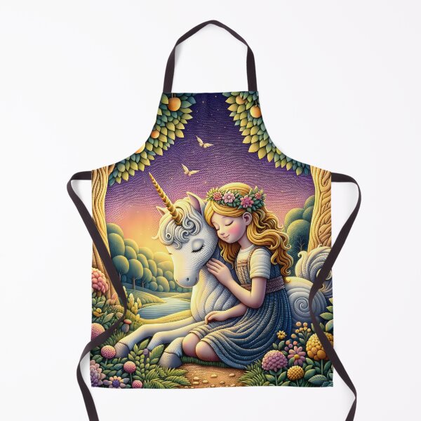 Item preview, Enchanted Forest Unicorn Embrace" designed and sold by inkArtistryfine.