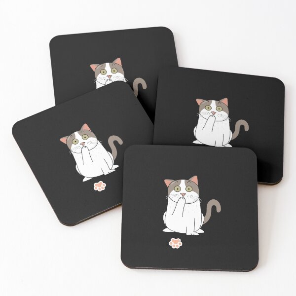 Item preview, Grey and white cats & fingerprint designed and sold by DifferMindArt.