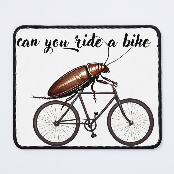 Item preview, bicycle, cycling, cockroach, cockroach cycling, worm designed and sold by LYDIA0304.