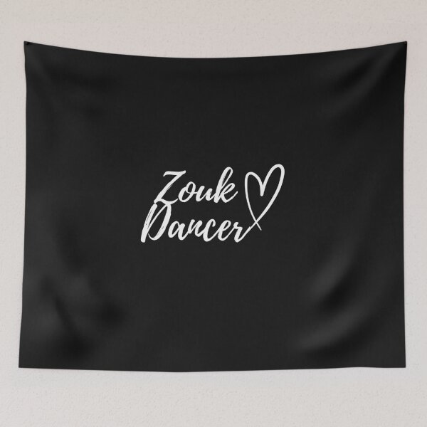 Item preview, White text Zouk Dancer with Heart | Gift with Love for Zouk Dancer designed and sold by PakoArtStudio.