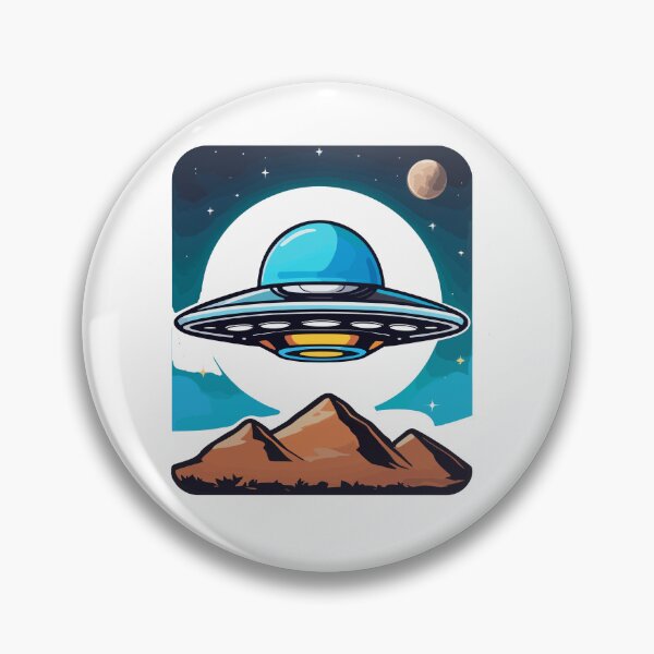 Item preview, UFO over desert designed and sold by StickerLab4.