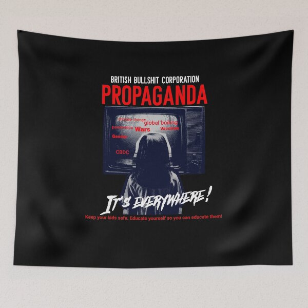 Item preview, British Bullshit Corporation - Anti Propaganda Merch designed and sold by PurebloodDesign.