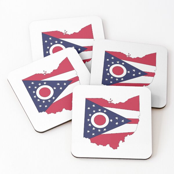 Item preview, Ohio state shape flag designed and sold by Rachael Taylor.