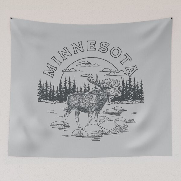Item preview, Minnesota Moose (Green) designed and sold by Sarah Lumley.