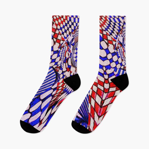 Item preview, Red And Blue Pattern designed and sold by Natalie Holland.