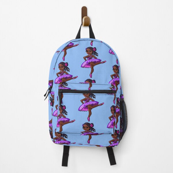 Item preview, Cute Black Girl Ballerina in purple Tutu | Young Dancer Art | African American Gifts designed and sold by Artonmytee.