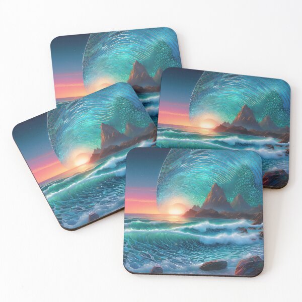 Item preview, Abstract Seascape "Cosmic Swells" designed and sold by Artekinium.