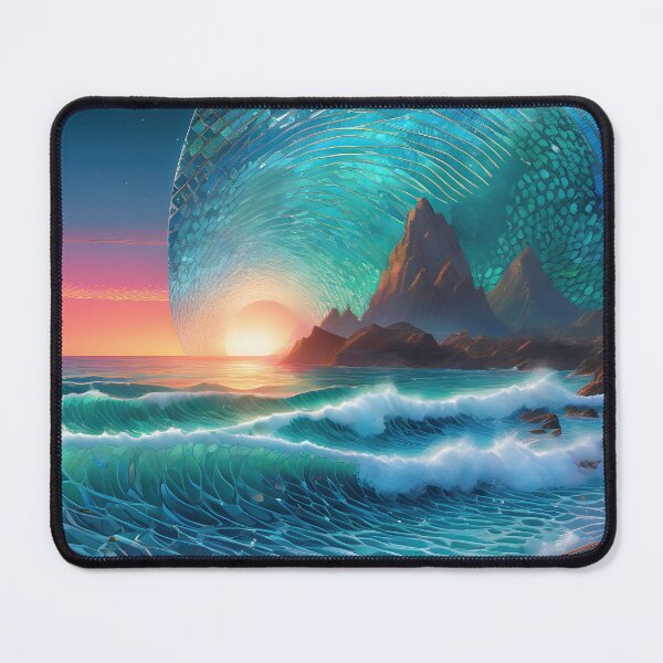 Item preview, Abstract Seascape "Cosmic Swells" designed and sold by Artekinium.