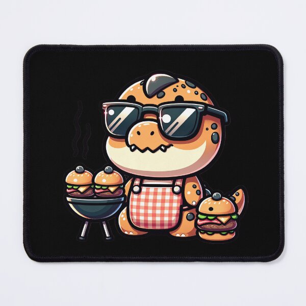 Item preview, Grill Master Dino: BBQ King T-Shirt Design designed and sold by ML-Media.