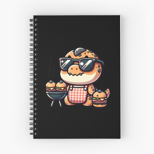 Item preview, Grill Master Dino: BBQ King T-Shirt Design designed and sold by ML-Media.