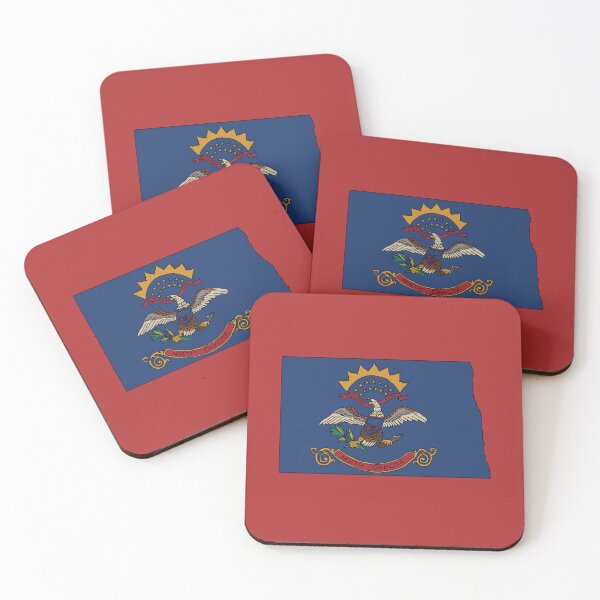 Item preview, North Dakota state shape flag designed and sold by Rachael Taylor.