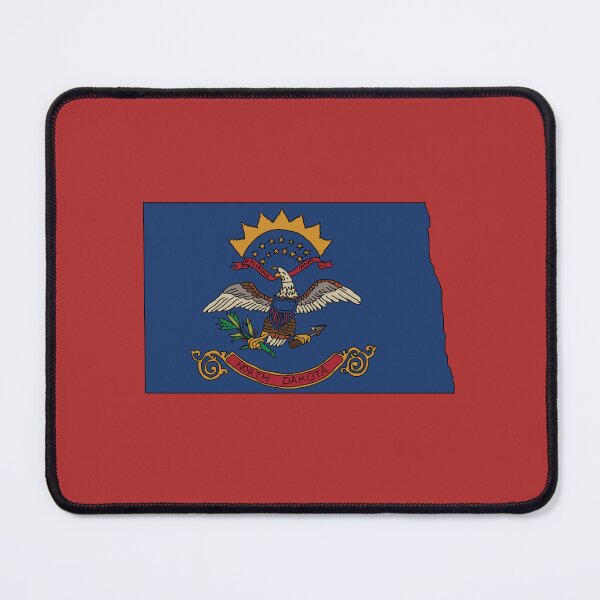 Item preview, North Dakota state shape flag designed and sold by Rachael Taylor.