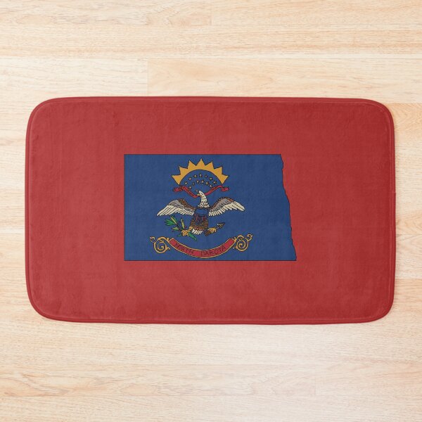 Item preview, North Dakota state shape flag designed and sold by Rachael Taylor.