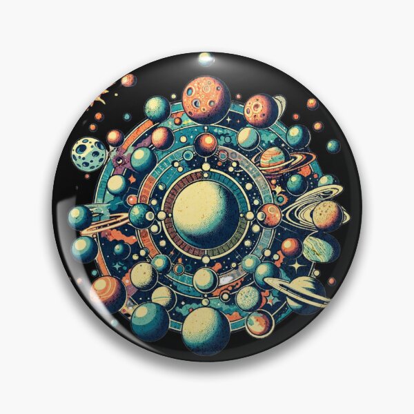 Item preview, Solar Dance: A Retro Journey Through the Planetary Ballet designed and sold by ChromaticBlend.