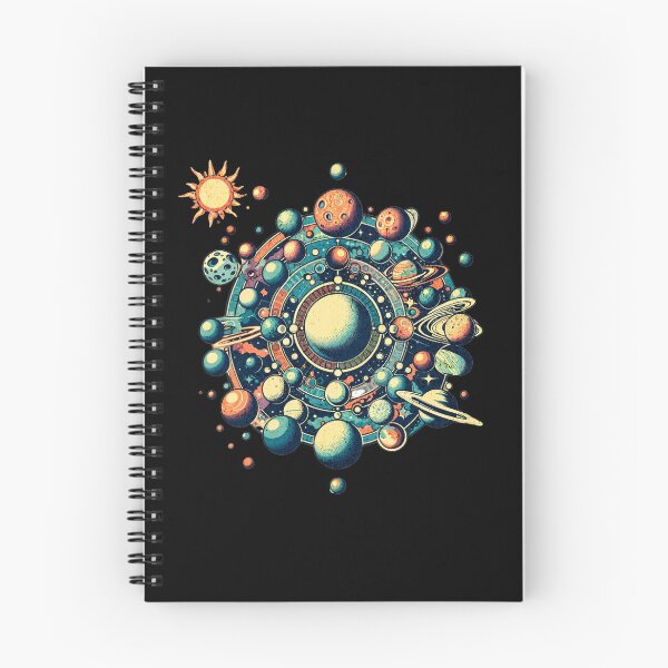 Item preview, Solar Dance: A Retro Journey Through the Planetary Ballet designed and sold by ChromaticBlend.