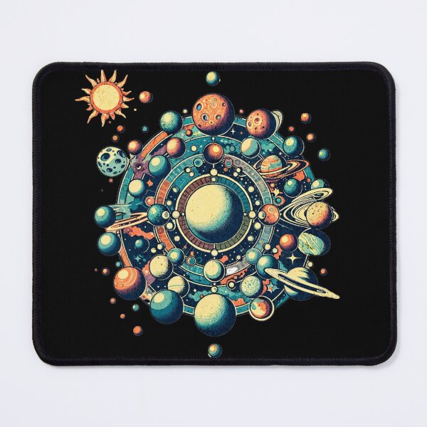 Item preview, Solar Dance: A Retro Journey Through the Planetary Ballet designed and sold by ChromaticBlend.