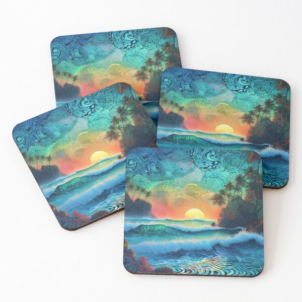 Item preview, Abstract Seascape "Beyond Blues" designed and sold by Artekinium.