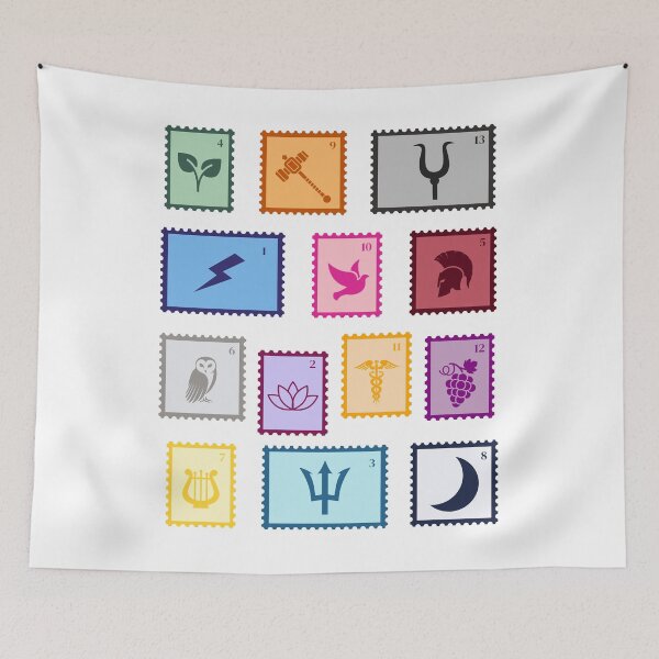 Item preview, Camp Half-Blood Cabins | Percy Jackson designed and sold by kpospichel.