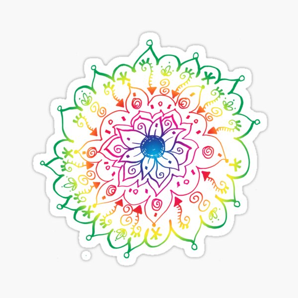 Rainbow Mandala Sticker
