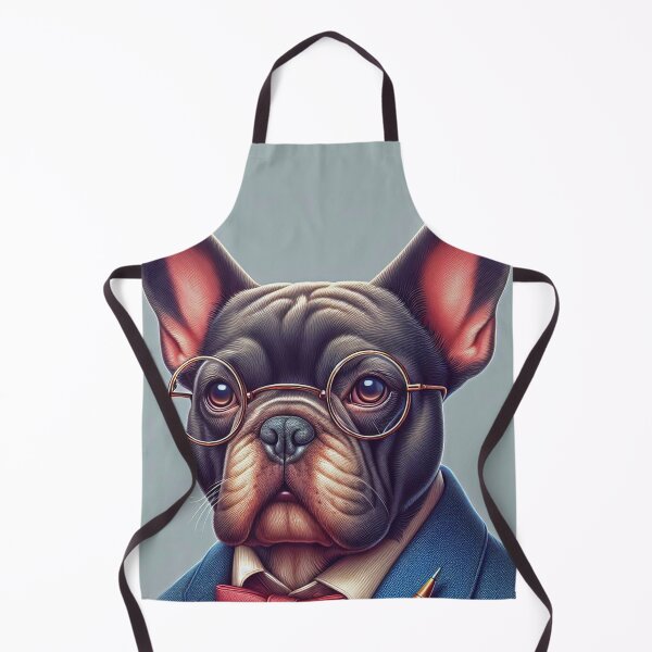 Artikelvorschau, Französische Bulldogge mit Brille und Fliege entworfen und verkauft von arkora-pl.