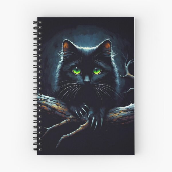Item preview, pitch black kitty with long sharp claws designed and sold by mariacatsfan.