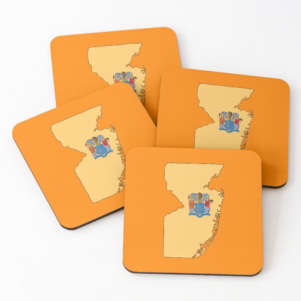 Item preview, New Jersey state shape flag designed and sold by Rachael Taylor.