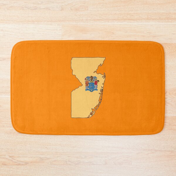 Item preview, New Jersey state shape flag designed and sold by Rachael Taylor.