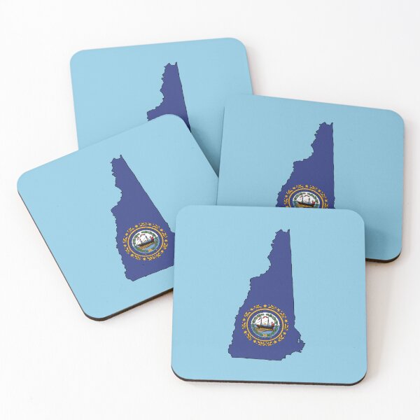 Item preview, New Hampshire state shape flag designed and sold by Rachael Taylor.