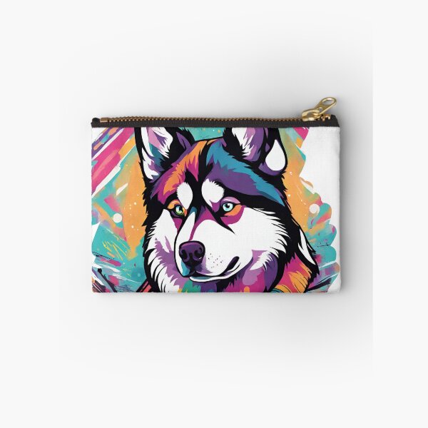 Item preview, a gift for lovers of colorful dogs, husky,  designed and sold by GroonSpace.