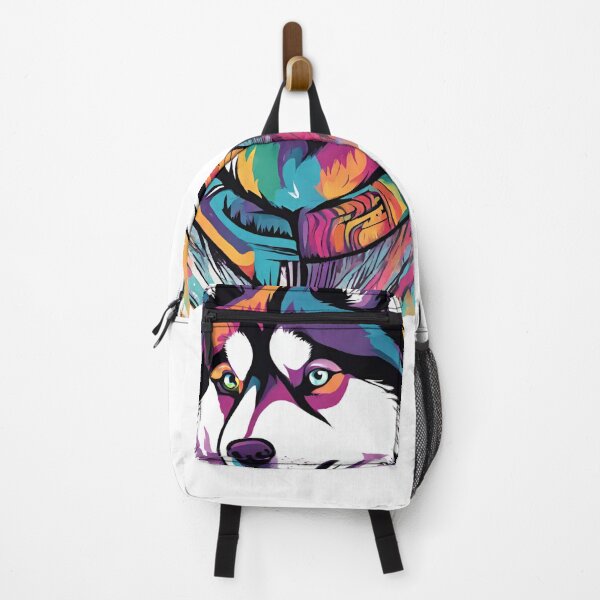 Item preview, a gift for lovers of colorful dogs, husky,  designed and sold by GroonSpace.