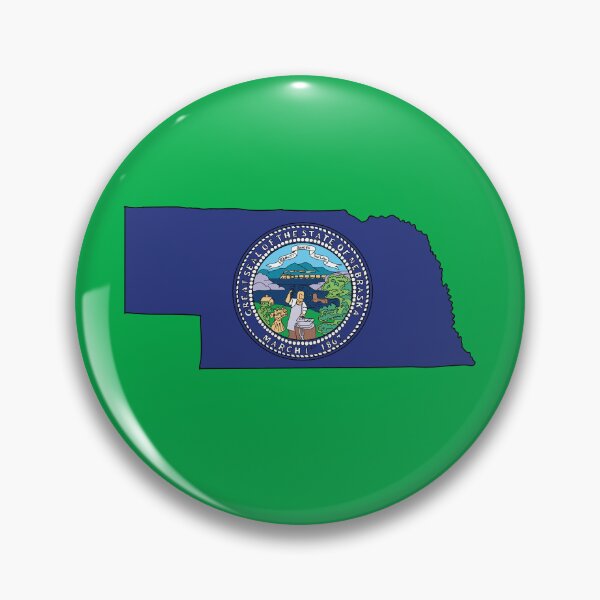 Item preview, Nebraska state shape flag designed and sold by Rachael Taylor.
