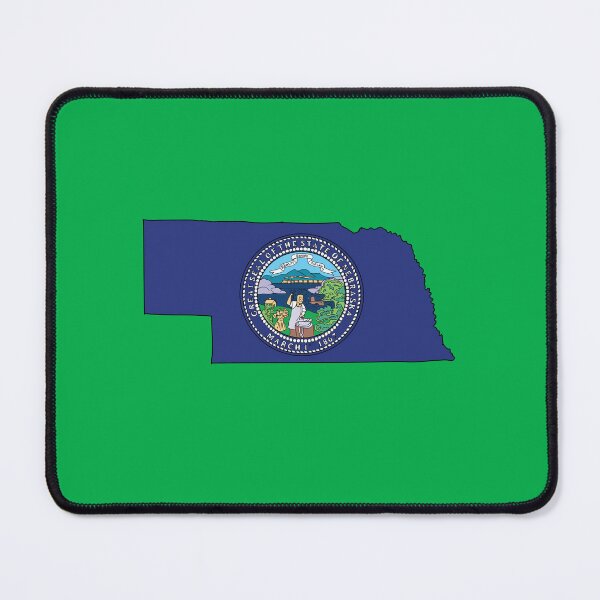 Item preview, Nebraska state shape flag designed and sold by Rachael Taylor.