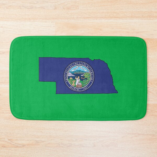 Item preview, Nebraska state shape flag designed and sold by Rachael Taylor.
