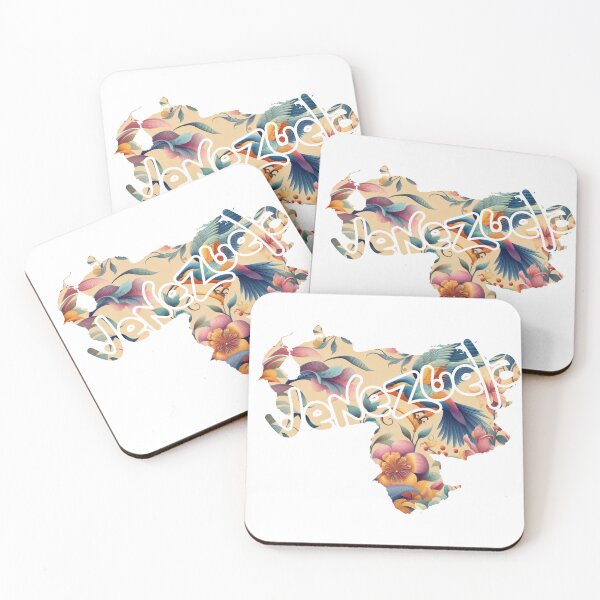 Item preview, Venezuela Map with Floral Design designed and sold by Naau.us.